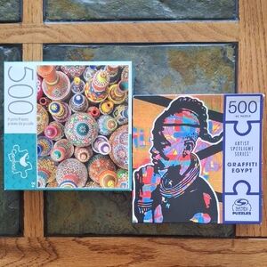 Colorful 500-Piece Puzzle Set
